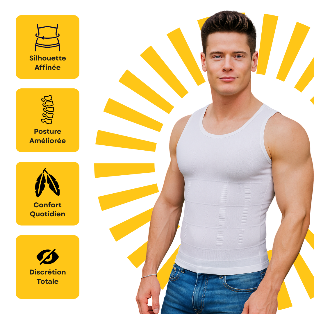 Débardeur Gainant Homme – Compression Amincissante